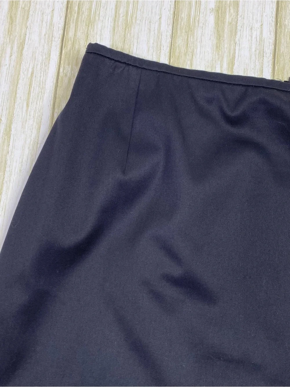 Escada Black Cotton Blend Pencil Skirt